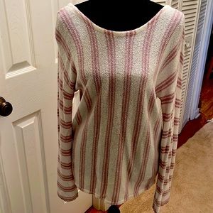 Express purple striped sweater